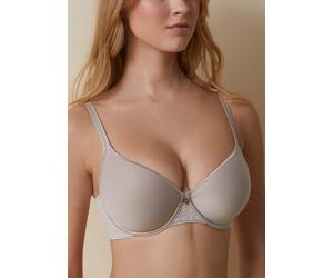 Fabiola Selene Beige - Glatter BH mit Bügel und Schaumstoffkörbchen - Größe 85 D
