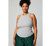 Fabletics Top High Neck Rib mit integriertem BH Damen grau, XS