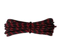 Fabmania® Laces Schwarz und Rot Runde Schnürsenkel - 120 cm