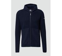 Fabricmix-Strickjacke mit Kapuze und sportiven Details 3XL blau 2168842.5978.3XL