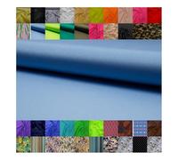 Fabrics-City blau hochelastisch Stoff badeanzugstoff stretch Meterware 4 Way Fabric Bademode Bikinistoff Elasthan zum nähen Sport Jersey Schwimmstoff Bikinifabrikation Damen Herren Kinder, 5054