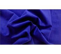 Fabrics-City royalblau Samtstoff Hocker Baumwollsamt Velvet Samt Stoff Meterware ab 50cm Velours zum Nähen Kleben Dekostoff Polsterstoff Möbelstoff Bastelstoff für Nähprojekte Heimtextilien, 3463