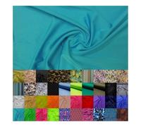 Fabrics-City türkis hochelastisch Stoff badeanzugstoff spandex Stoffe zum nähen Jersey 4 way stretch Fabric Bademode Bikinistoff Sportstoff elastisch Schwimmstoff Nylon für Swimwear Beach, 2851