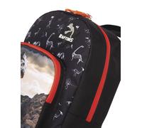 Fabrizio - Fabrizio Kinderrucksack *schwarz/feuerrot