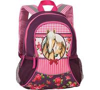 Fabrizio Kids Pferde Rucksack 35 cm 35cm Weichgepäck 7L Pink, Pferde Pink