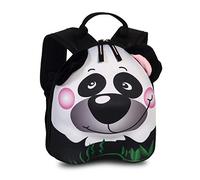 Fabrizio Kinder Rucksack Sweet Panda Schwarz 27 x 23 x 10 cm, Weiß