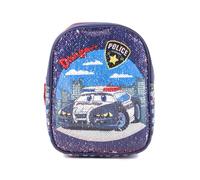 Fabrizio Kinder Rucksack Feuerwehr/Polizei Pailletten