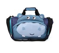 Fabrizio Kindertasche Sporttasche Reisetasche Nilpferd, Jungen Mädchen Kinder, blau, 39 x 25 x 20 cm, 12 Liter