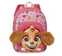 Fabrizio Patrol Rucksack Kindergartenrucksack für Mädchen von 3-6 Jahren mit Skye und abstehenden Plüschohren, Tasche für Kindergarten und Kita 31cm x 24cm x 13cm - 8L Rosa Einheitsgröße
