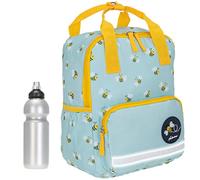 Fabrizio Rucksack Mädchen Jungen Kinder Rucksack Set 2 Teile Kinderrucksack Backpack Kids Kindergartenrucksack 20644 + Trinkflasche (Bees 2300)