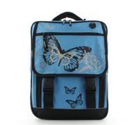 Fabrizio Schulranzen Schulrucksack mit Drachenmuster Türkis