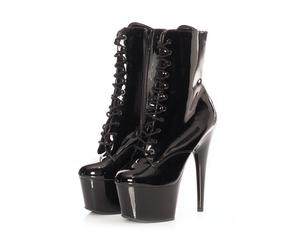 Fabulicious - Adore 1020 Black - High Heels - Schwarz - EU 39 - Synthetic/Synthetic/Gummi Schwarz EU 39