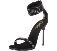 Fabulicious CHIC-40 Damen Sandalen, Schwarz (Blk Nubuck Pu/Blk), EU 36 (UK 3) (US 6)