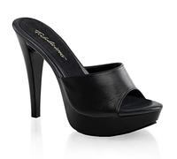 Fabulicious COCKTAIL-501L, Damen Offene Sandalen, Schwarz (Blk Leather/Blk), 36 EU (3 UK)