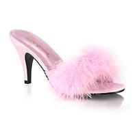 FABULICIOUS Damen Amour-03 Slipper, (B. Pink Satin-Fur), 41 EU