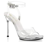 Fabulicious Damen CHIC-06 Pumps, Transparent Clear, Gr. 38 EU