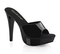 Fabulicious Damen Cocktail-501 Sandalen mit offener Zehenpartie, Schwarz Blk Blk, 39 EU