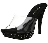 Fabulicious Damen Cocktail 501SDT Plateau Sandalen, Transparent (farblos), 40 EU