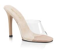 Fabulicious Damen Gala-01 Slide Sandale, Klar-Nude/Nude Matt, 35.5 EU