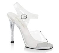Fabulicious Damen GALA-08MG Offene Sandalen, Transparent (CLR/CLR)