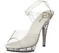 Fabulicious LIP-108SDT Lip 108sdt, Offene Sandalen, Transparent (CLR/CLR C/M), 41 EU (8 UK)