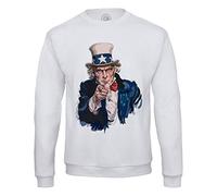 Fabulous Sweatshirt für Männer Uncle Sam US-Armee Vereinigte Staaten Vietnamkrieg 70er Jahre