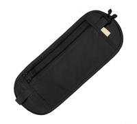 FACAIIO Sicherheits-Hüfttasche für Reisen, versteckter Geldgürtel mit atmungsaktivem Netz, verstellbare Anti-Diebstahl-Tasche für Männer und Frauen, Laufen, Wandern (schwarz)