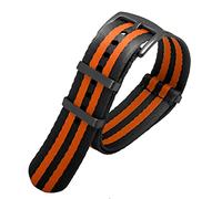 FACDEM Hochwertiges 20 mm 22 mm Sicherheitsgurt-Uhrenarmband aus Nylon für Seiko Mido 007 James Bond Militär-gestreifte Ersatz-Herrenuhr, 20 mm