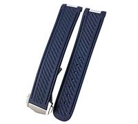 FACDEM Uhrenarmband für Omega Seamaster Aqua Terra AT150 8900 Uhrenarmband, Faltschließe, 20 mm, Gummi-Silikon-Armbänder, Rose buckle, Azetat, Kein Edelstein