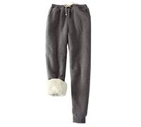 FACDIBY Damen Sweatpants Sherpa Gefüttert Winter Warm Athletic Jogger Fleece Pants - - Groß