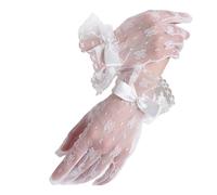 FackLOxc 2 Stück modische Spitzenhandschuhe, anspruchsvolles Outfit Handschuh, romantische Brauthandschuhe zum Tragen und elegante Zusammenkünfte, romantische Handschuhe