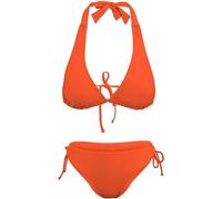FackLOxc Damen Badeanzug Zweiteilig Neckholder Hoch Geschnitten Tanga Push Up Bikinis Schnürung Badebekleidung Badeanzüge Strandmode Damen Mit Neckholder