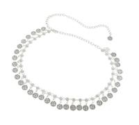 FackLOxc Längenverstellbare Taillenkette, Musik Festival Gürtel mit schüttelnder Metallmünze, Körperschmuck für Modebegeisterte, einzigartige Stile, Taillenkette