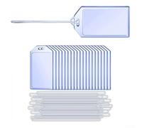 FACULX Kofferanhänger Transparent aus PVC für Reisekoffer und | Rucksäcke - für robuste Gepäcketiketten mit Sichtfenster zur schnellen Identifikation, bruchsicher und wasserfest,