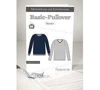 Papierschnittmuster Basic-Pullover Herren