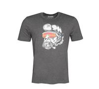 FÄDD Herren T-Shirt Rundhals aus Bio-Baumwolle "Fläsch Hipster Hans" Grau Grau XXXL