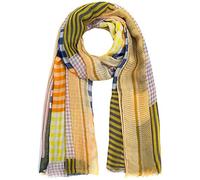 Faera Damen Schal gemischte Karos weicher und leichter karierter Damenschal Einheitsgröße Kariert in verschiedenen Farben, SCHAL Farbe:Gelb