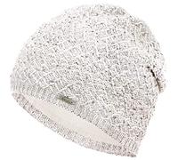 Faera Wintermütze Mütze Damen Pailletten warm gefüttert Wintermütze Mädchen Frauen Fleecefutter Winter Strickmütze Beanie, Farbe:Weiß