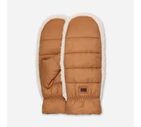 Fäustlinge aus UGG®fluff für Damen in Brown, Größe L/XL, Nylon/Recycelte Materialien 101019-CHE-L/XL
