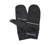 Fäustlinge ENDURANCE "Zanny", Damen, Gr. S, schwarz, 100% Polyester, bedruckt, unifarben, Handschuhe Fäustlinge, mit reflektierenden Elementen (10088626-S) schwarz