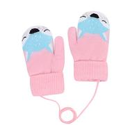Fäustlinge Kinder Handschuhe Kleinkind Winterhandschuhe Jungen Fausthandschuhe Mädchen Handwärmer Winter Strickhandschuhe Cartoon Fuchs Kinderhandschuhe Winddichte Wollhandschuhe für Freizeit