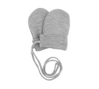 Fäustlinge MAXIMO, Damen, Gr. 3M, metall, meliert, Strick, Wolle, unifarben, Handschuhe Fäustlinge, mit Merinowolle, weich gefüttert, Halteband, basic, bequem (29354130-3M)