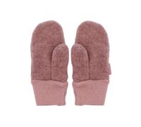 Fäustlinge MAXIMO, Mädchen, Gr. 1, rosa (heiderose, meliert), Fleece, Wolle, meliert, unifarben, Handschuhe Fäustlinge, Wollfleece, Strickbündchen, temperaturregulierend, schnell trocknend (57125148-1