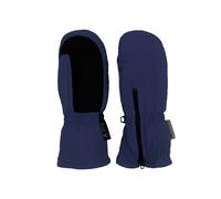 Fäustlinge MAXIMO, Mädchen, Gr. 2, blau (navy), Stoff, Kunstfaser, Handschuhe Fäustlinge, mit Reißverschluß, atmungsaktiv, beschichtet, langer Schaft (62558061-2) navy