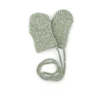 Fäustlinge MAXIMO, Mädchen, Gr. 3M, herbal, meliert, Strick, Materialmix, meliert, Handschuhe Fäustlinge, ohne Daumen, für Babys, mit Halteband, Materialmix (10703206-3M) herbal, meliert