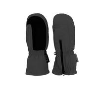 Fäustlinge MAXIMO, Mädchen, Gr. 4, grau (anthrazit), Stoff, Kunstfaser, unifarben, Handschuhe Fäustlinge, mit Reißverschluß, atmungsaktiv, beschichtet, langer Schaft (76193869-4) anthrazit