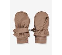 Sterntaler Rips Fäustling mit Daumen, wasserabweisend, mit elastischem Bündchen (Bio) und Klettverschluss - Unisex Accessoires für Babys und Kleinkinder - warm und funktional - braun, Gr. 3