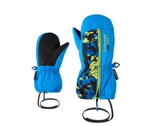 Fäustlinge ZIENER "LANGELO-Z AS glove mini", Baby, Gr. 4, blau (persian blau), Obermaterial: 100% Polyester; Innenseite: 100% Polyester; Futter: 100% Polyester; Wattierung: 100% Polyester, Handschuhe 