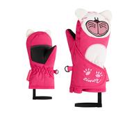 Fäustlinge ZIENER "LANIMALO-Z glove mini", Kinder, Gr. 1, rosa (pop pink), Obermaterial: 100% Polyester; Innenseite: 100% Polyester; Futter: 100% Polyester; Wattierung: 100% Polyester, Handschuhe Fäus