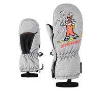 Fäustlinge ZIENER "LE ZOO", Damen, Gr. 1,5, grau, Kunstfaser, Handschuhe Fäustlinge (91379231-1,5)